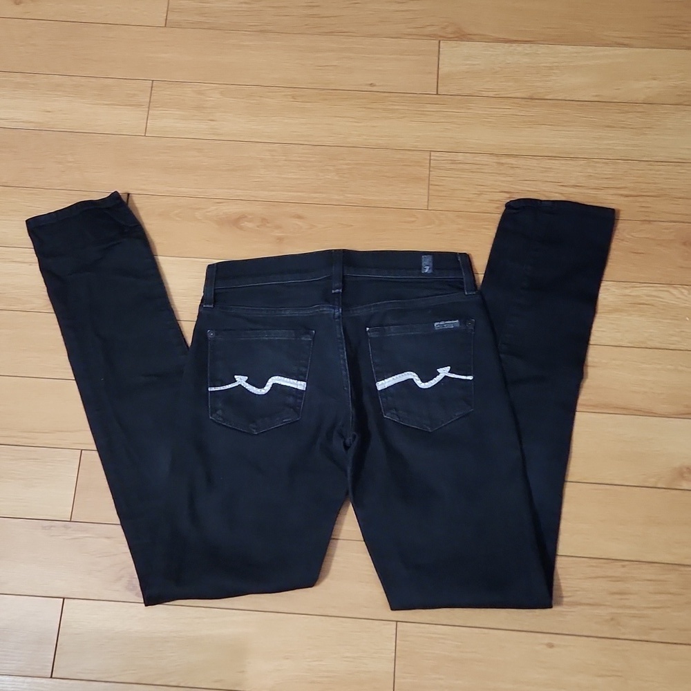 Women's 7 for all man kind Roxanne Skinny Jeans size 26 - Picture 2 of 6